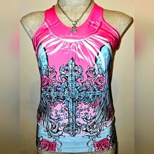 Y2K top, sz junior med or lg